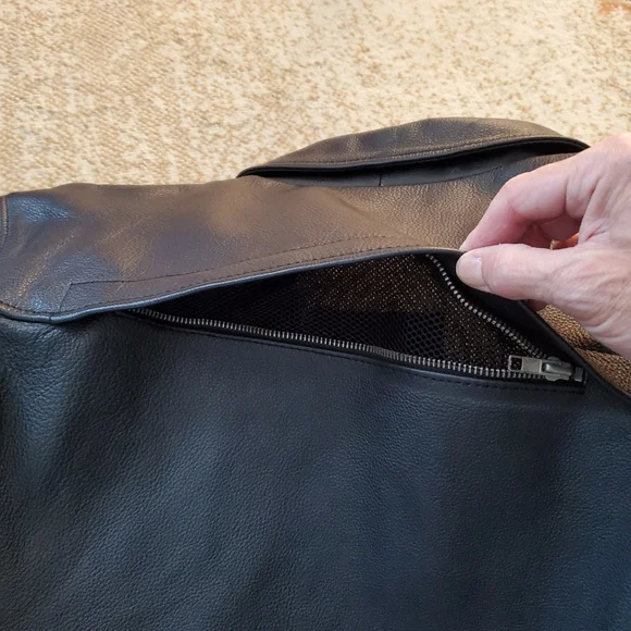 FIRST CLASSICS Heavy Leather Biker Jacket XL